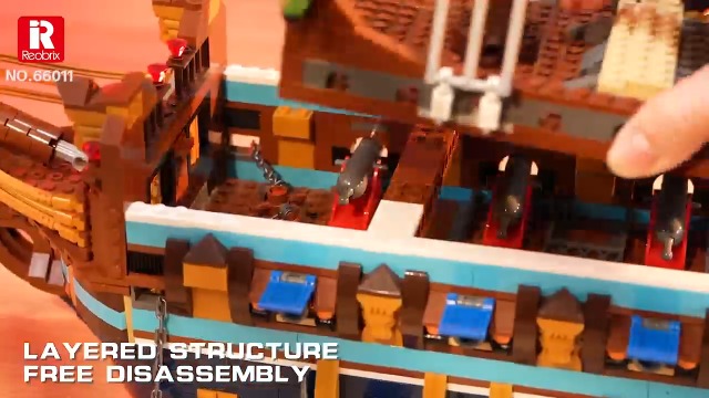 Amazon.com: Reobrix Royal Pirate Ship Building Set for Adults